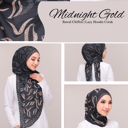 Lazy Hoodie Pattern |Midnight| Black Edition