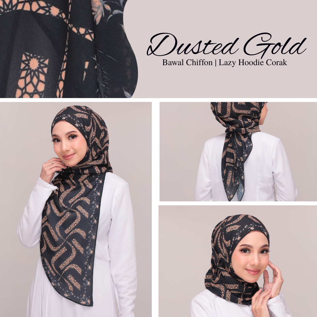 Lazy Hoodie Pattern |Dusted| Black Edition