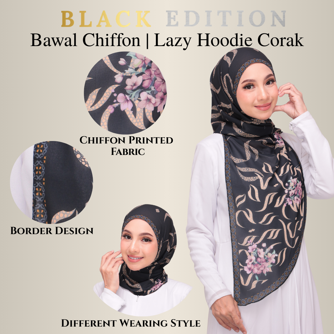 Lazy Hoodie Pattern |Mist| Black Edition