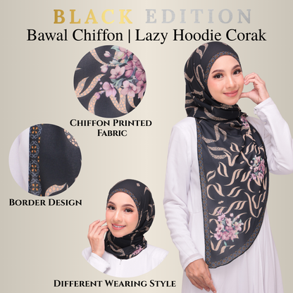 Lazy Hoodie Pattern |Mist| Black Edition