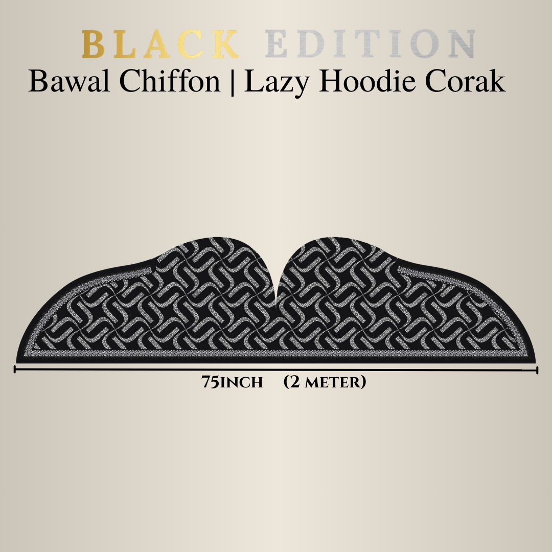 Lazy Hoodie Pattern |Mist| Black Edition