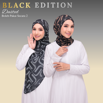 Lazy Hoodie Pattern |Dusted| Black Edition