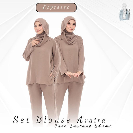Expresso Set Baju (Free Size, Cotton CEY)