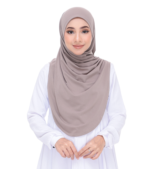 Khaki Sarung Moscrepe Adelia