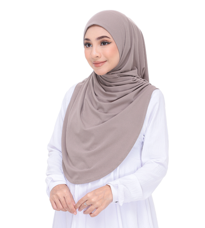 Khaki Sarung Moscrepe Adelia