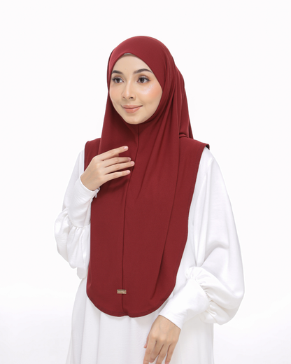 Red Rose Sarung Moscrepe Safiya