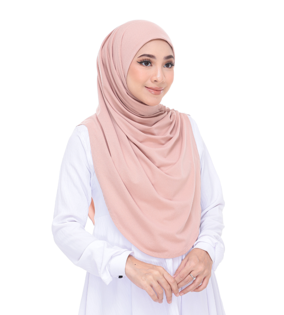 Peach Sarung Moscrepe Adelia