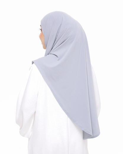 Cloud Gray Sarung Moscrepe Safiya