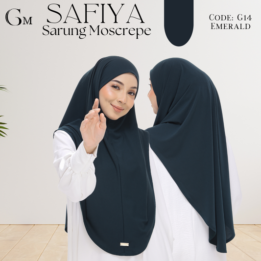 Emerald Sarung Moscrepe Safiya