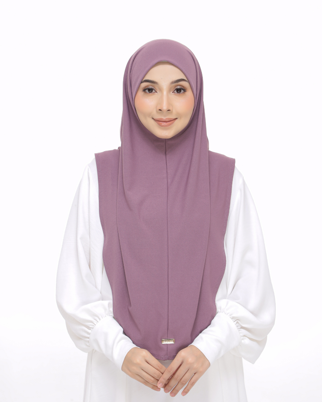 Dusty Purple Sarung Moscrepe Safiya