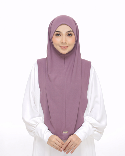 Dusty Purple Sarung Moscrepe Safiya
