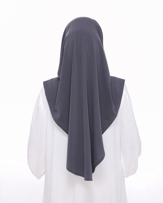 Pebble Gray Sarung Moscrepe Safiya