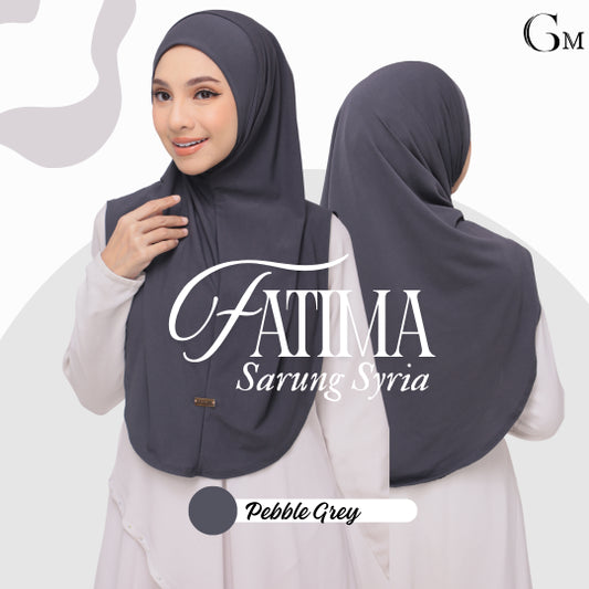 Pebble Grey|Fatima Instant Sarung Syria
