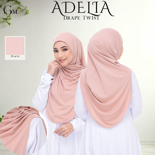 Peach Sarung Moscrepe Adelia