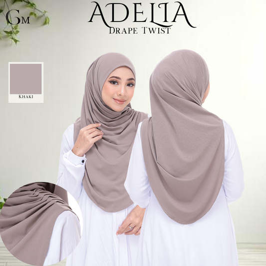 Khaki Sarung Moscrepe Adelia