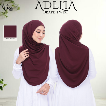 Red Wine Sarung Moscrepe Adelia