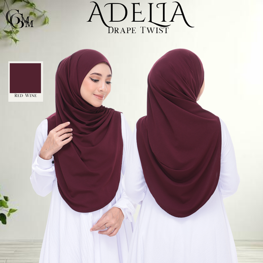 Red Wine Sarung Moscrepe Adelia