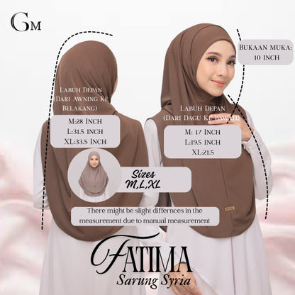 Peach |Fatima Instant Sarung Syria