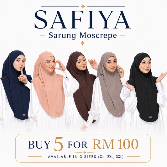 Sarung Safiya Buy 5 For RM 100