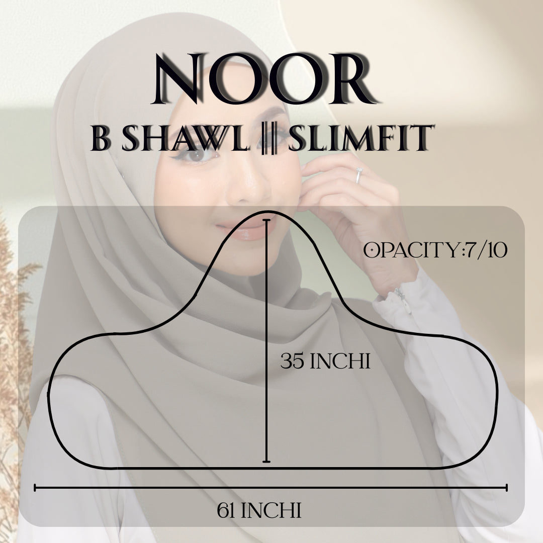 Noor B Shawl Slimfit (Buy 3 get 20% off)