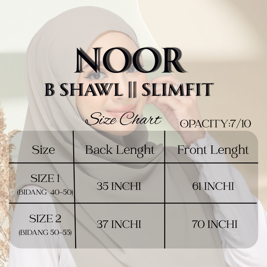 Noor|Black|B SHAWL|SLIMFIT