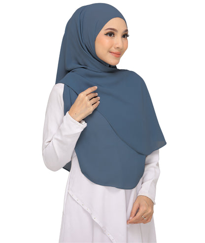 Noor| Teal Blue |B SHAWL|SLIMFIT