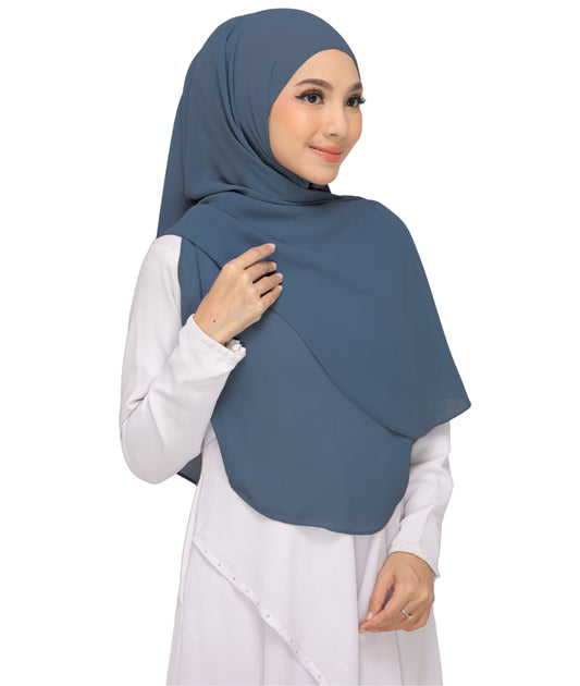 Noor| Teal Blue |B SHAWL|SLIMFIT