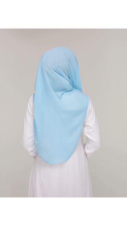 Noor|Sky Blue|B SHAWL|SLIMFIT