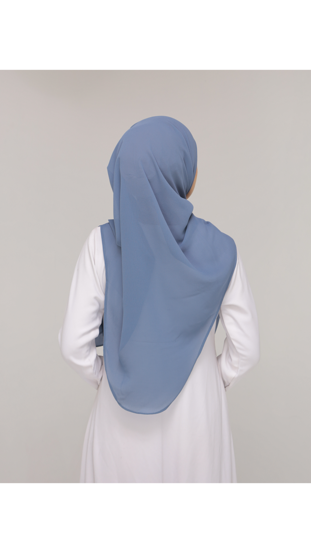 Noor| Smoky Blue |B SHAWL|SLIMFIT