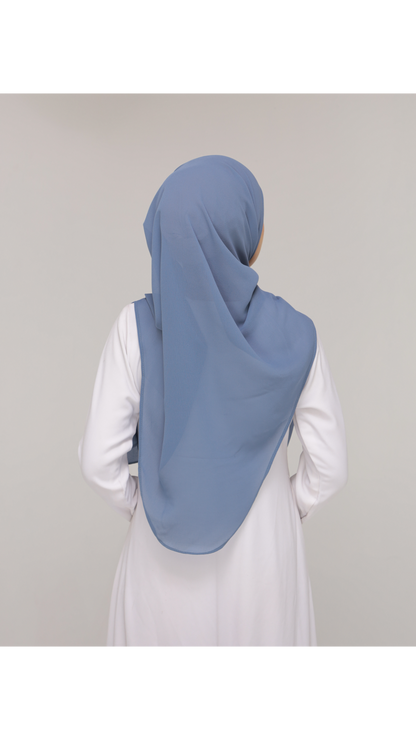 Noor| Smoky Blue |B SHAWL|SLIMFIT