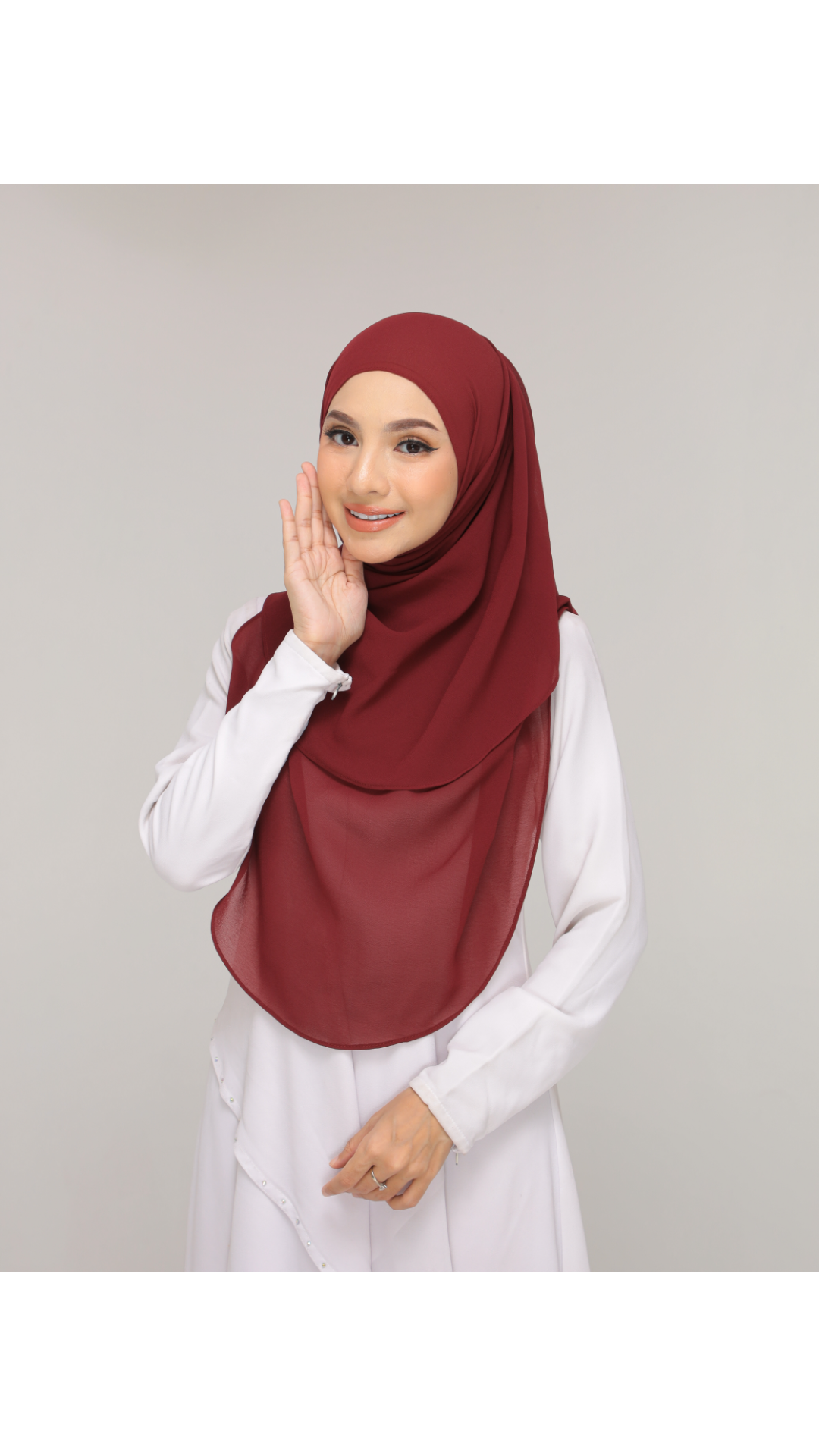Noor|Maroon|B SHAWL|SLIMFIT