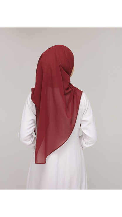 Noor|Maroon|B SHAWL|SLIMFIT