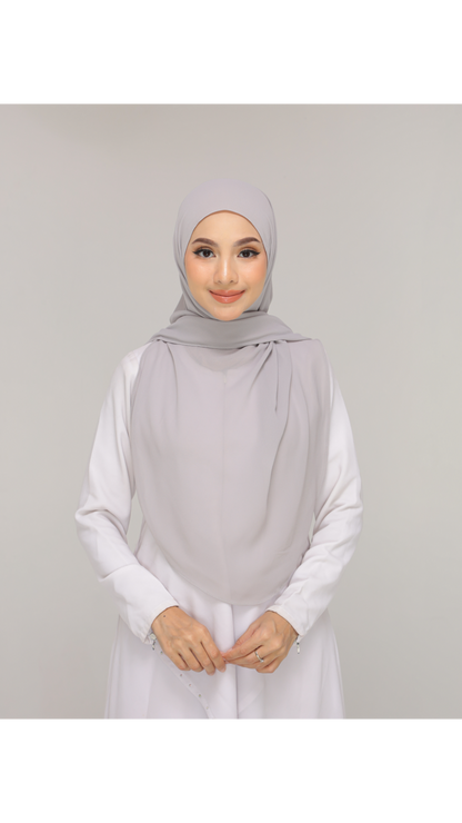 Noor|Silver|B SHAWL|SLIMFIT