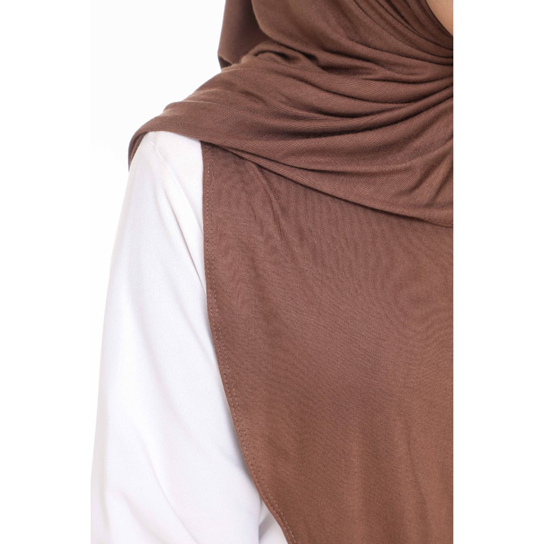 Nurul|Powder Brown|Bawal Lazy Selapis|Cotton Jersey