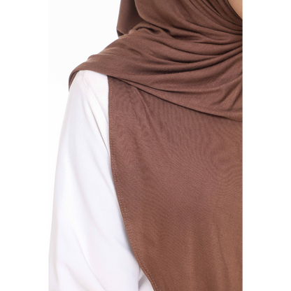 Nurul|Powder Brown|Bawal Lazy Selapis|Cotton Jersey