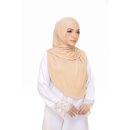 Nurul|Peach|Bawal Lazy Selapis|Cotton Jersey