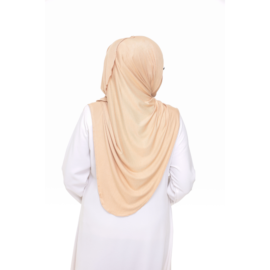 Nurul|Peach|Bawal Lazy Selapis|Cotton Jersey