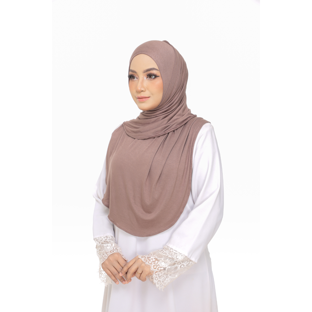 Nurul|Mocha|Bawal Lazy Selapis|Cotton Jersey