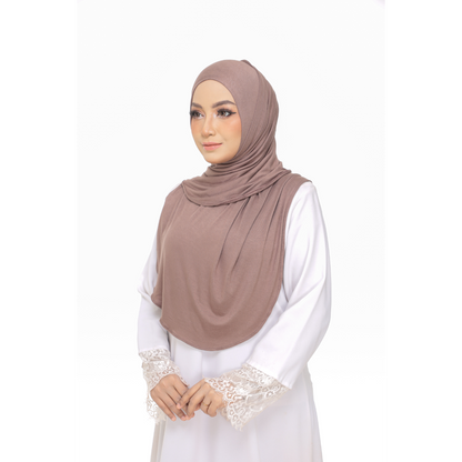 Nurul|Mocha|Bawal Lazy Selapis|Cotton Jersey