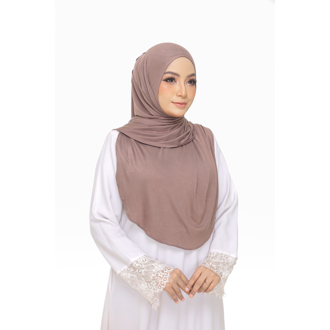 Nurul|Mocha|Bawal Lazy Selapis|Cotton Jersey