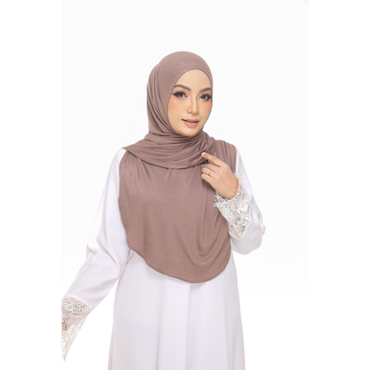 Nurul|Mocha|Bawal Lazy Selapis|Cotton Jersey
