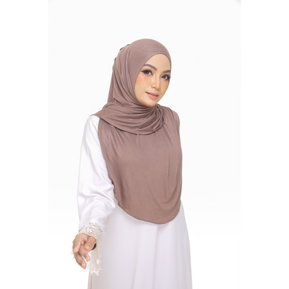 Nurul|Mocha|Bawal Lazy Selapis|Cotton Jersey