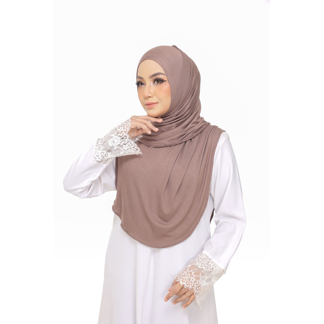 Nurul|Mocha|Bawal Lazy Selapis|Cotton Jersey