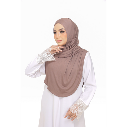 Nurul|Mocha|Bawal Lazy Selapis|Cotton Jersey