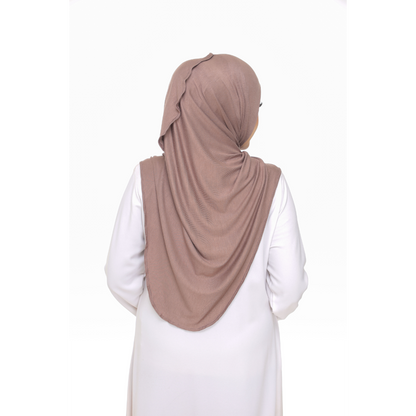 Nurul|Mocha|Bawal Lazy Selapis|Cotton Jersey