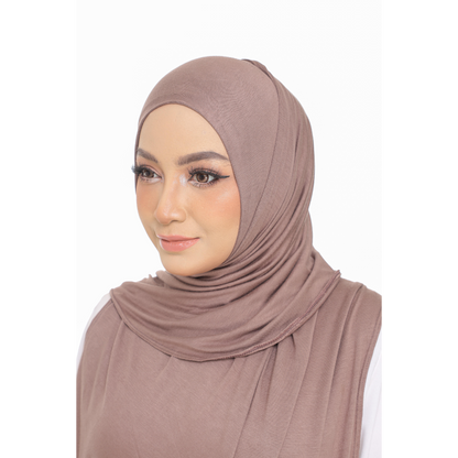 Nurul|Mocha|Bawal Lazy Selapis|Cotton Jersey