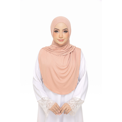 Nurul|Light Rust|Bawal Lazy Selapis|Cotton Jersey