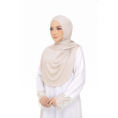 Nurul|Nude|Bawal Lazy Selapis|Cotton Jersey