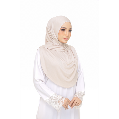 Nurul|Nude|Bawal Lazy Selapis|Cotton Jersey