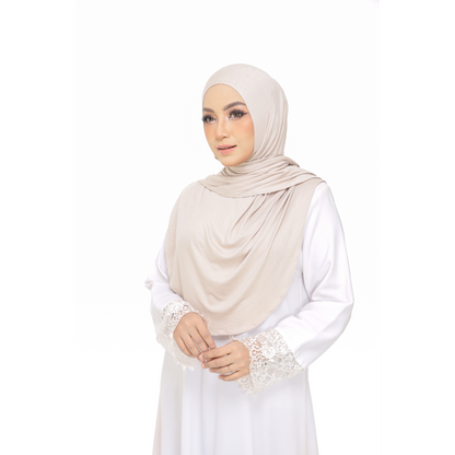 Nurul|Nude|Bawal Lazy Selapis|Cotton Jersey